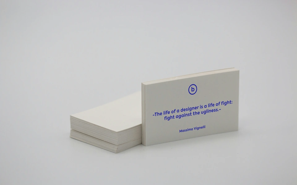 blue text on white paper — stock style reference